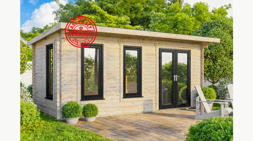 Pent Log Cabin 20x18