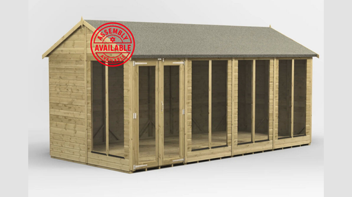 Premium Apex Summer House 16x8
