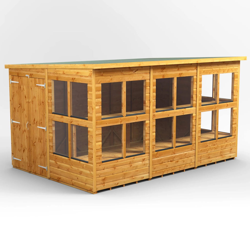 Pent Potting Shed (Double Door) 12x8