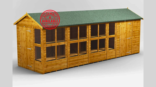 Apex Potting Shed Combi 20x6 with 6ft store