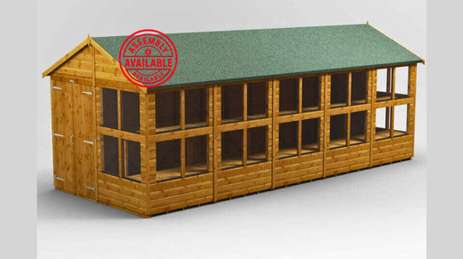 Apex Potting Shed (Double Door) 20x8