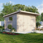 Pent Workshop Log Cabin (28mm) 14x14