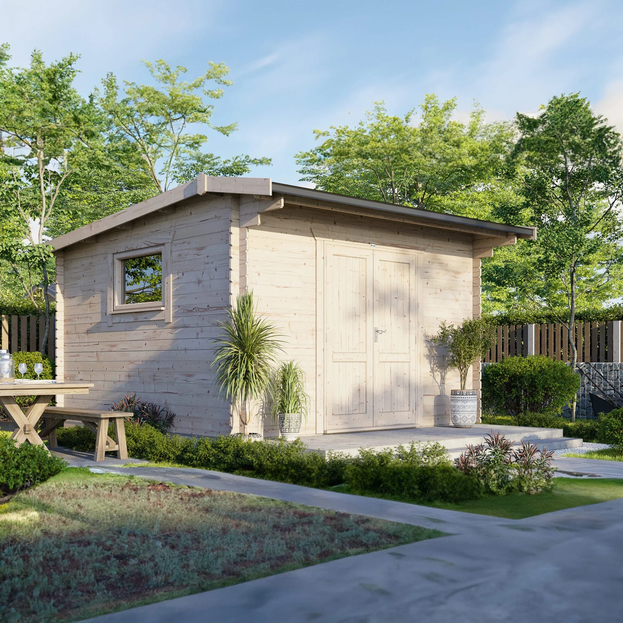 Apex Workshop Log Cabin (28mm) 14x14