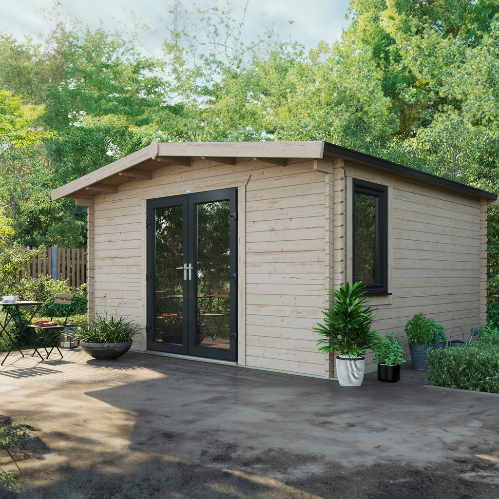 Chalet Log Cabin 14x14