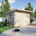 Pent Workshop Log Cabin (28mm) 14x8