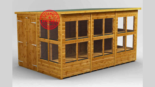Pent Potting Shed (Double Door) 12x8