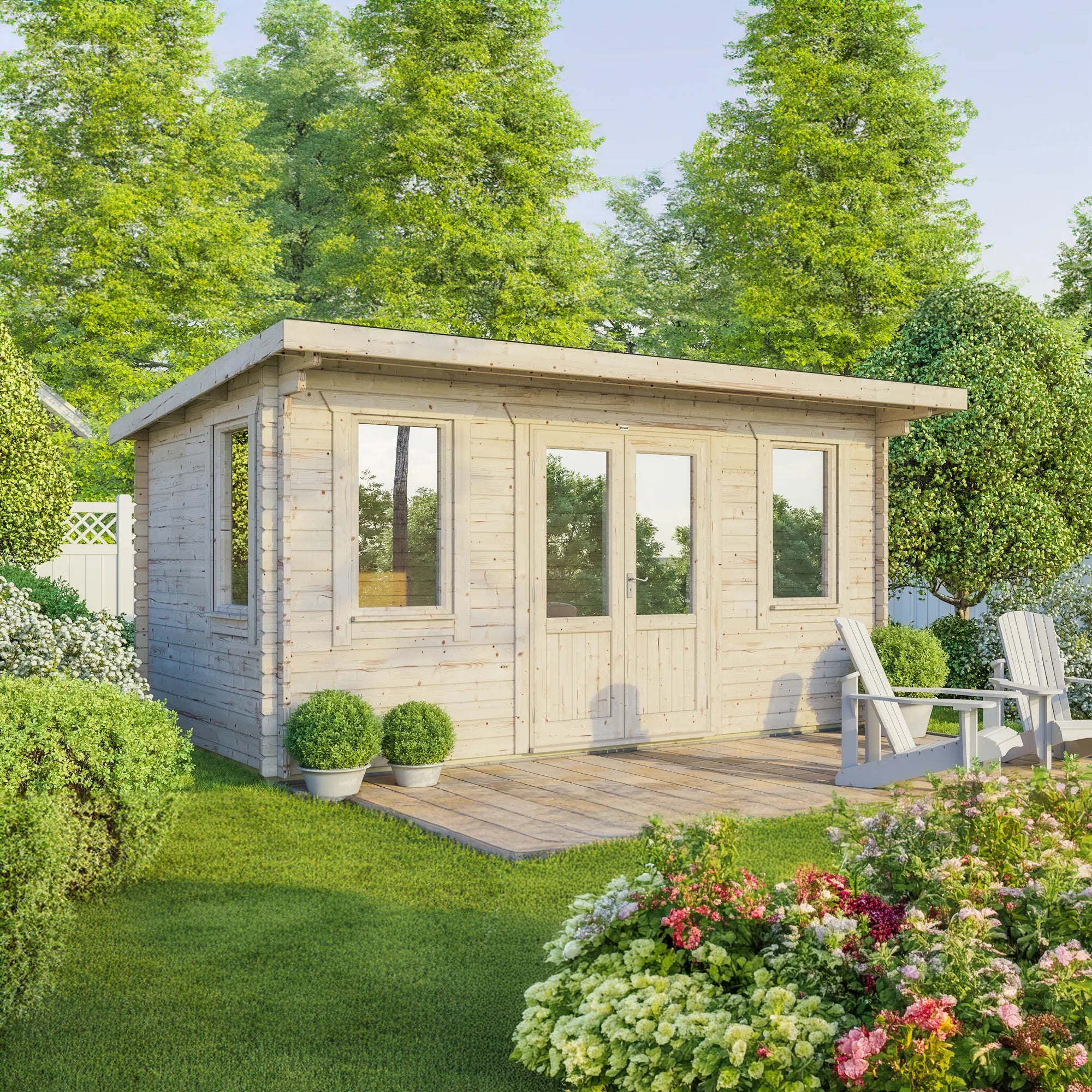 Pent Classic Log Cabin 12x8