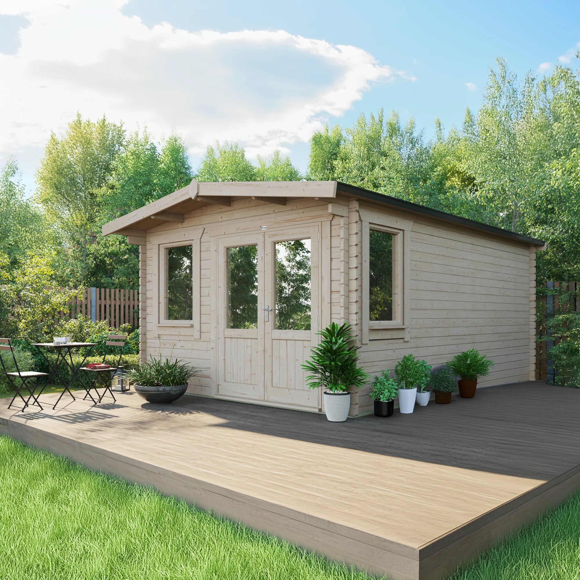 Classic Chalet Log Cabin 18x12