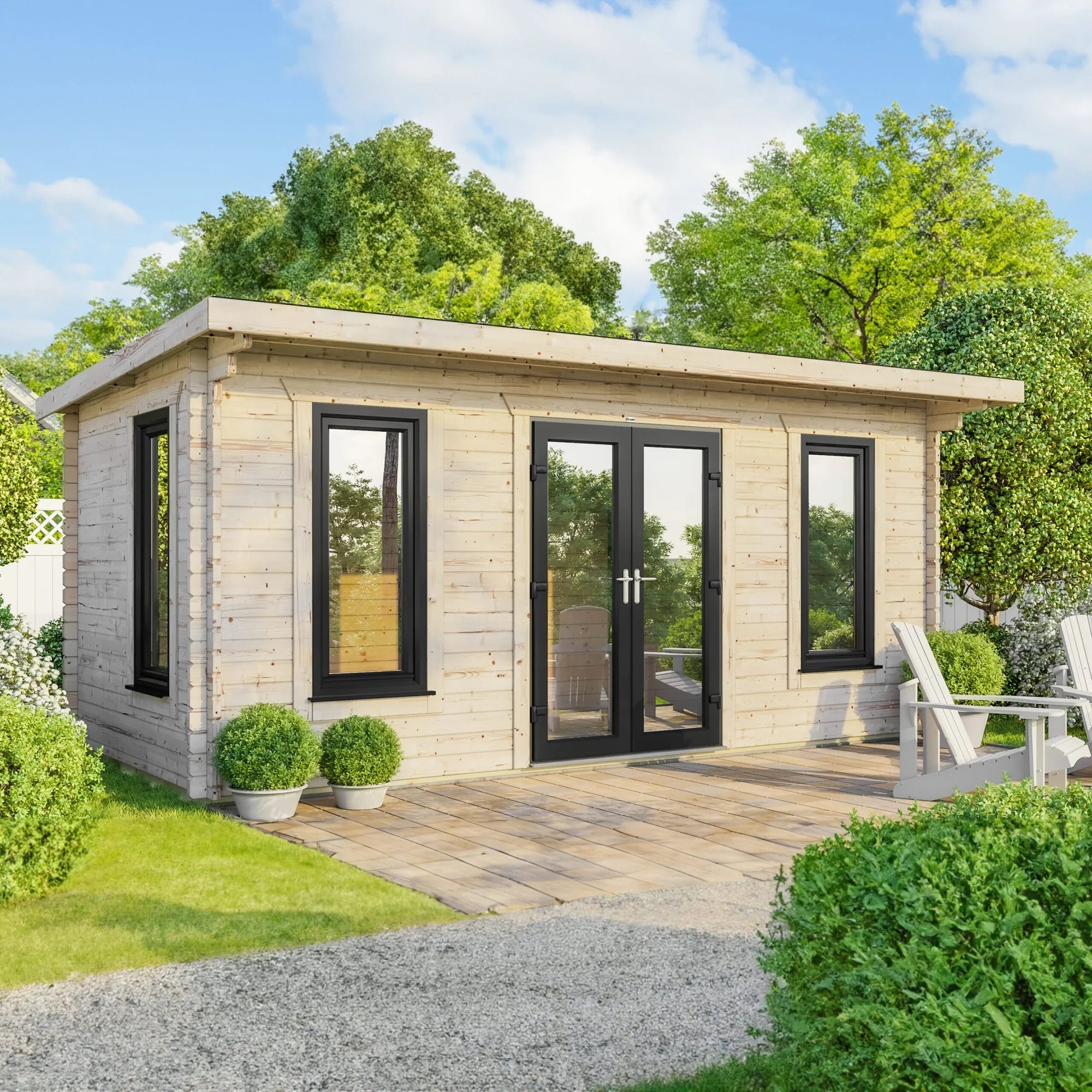 Pent Log Cabin 20x10
