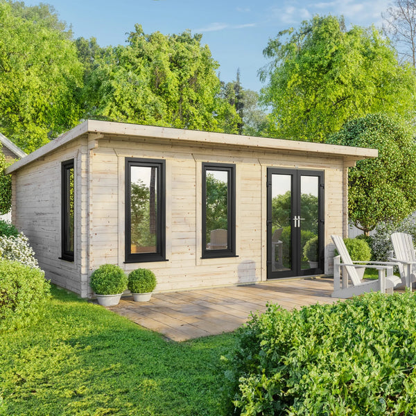 Pent Log Cabin 20x18