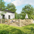20x20 Decking with Handrail 3x sides