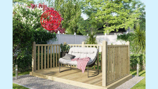 6x10 Decking 3x Handrails