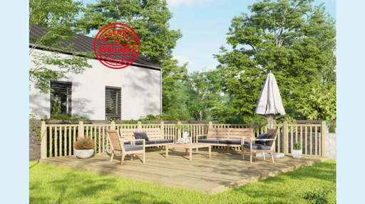 20x20 Decking with Handrail 2x sides