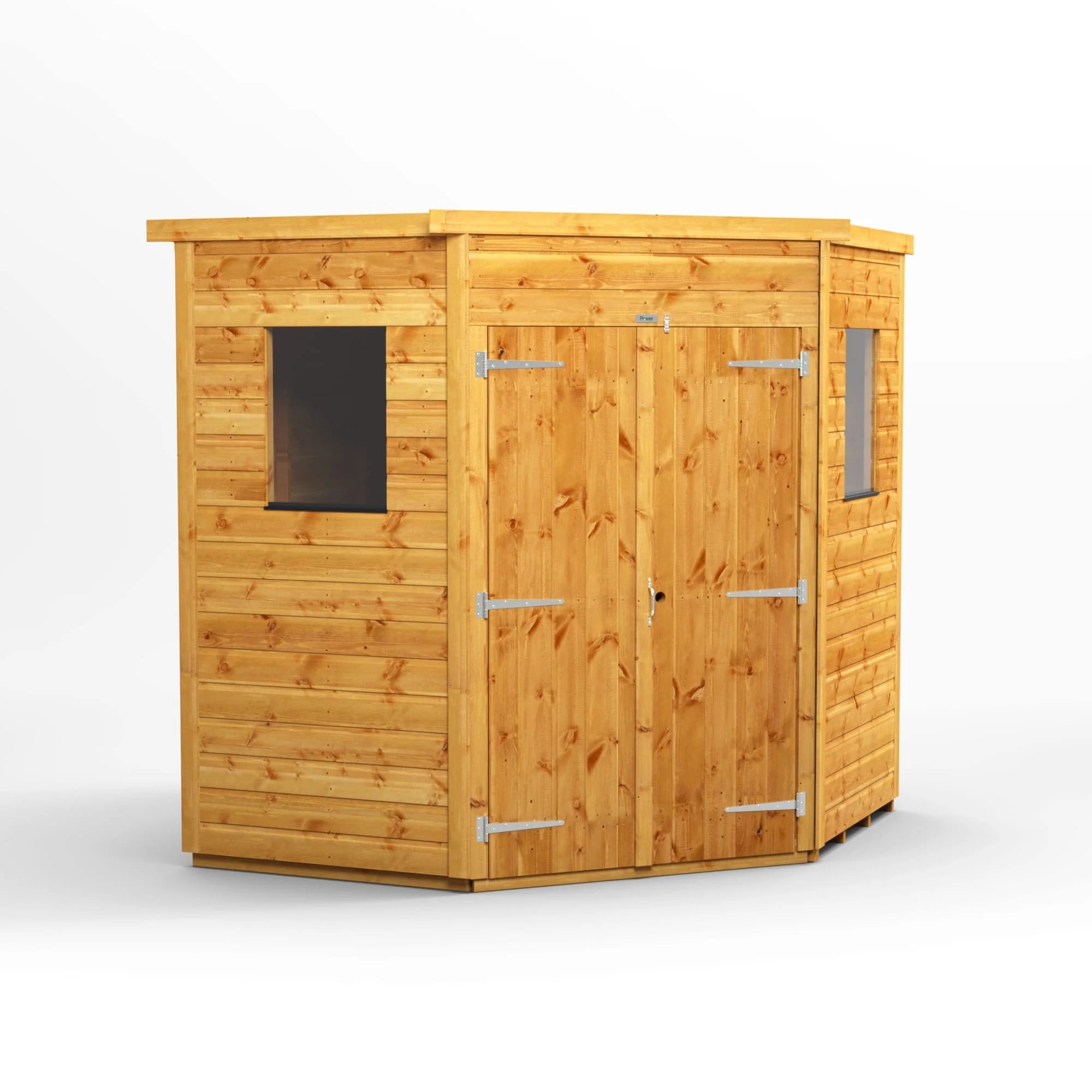 Corner Shed 6x6 Double Door and Window