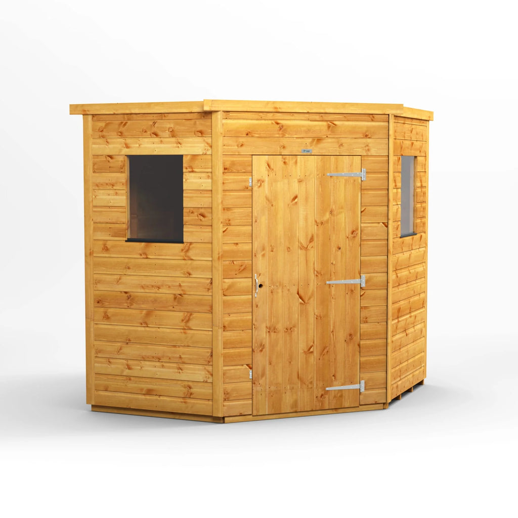 Corner Shed 6x6 Single Door with Window