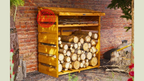 Log Store 4x2 With Shelving