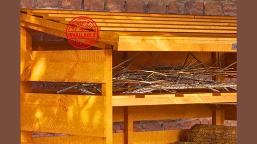 Log Store 4x2 With Shelving