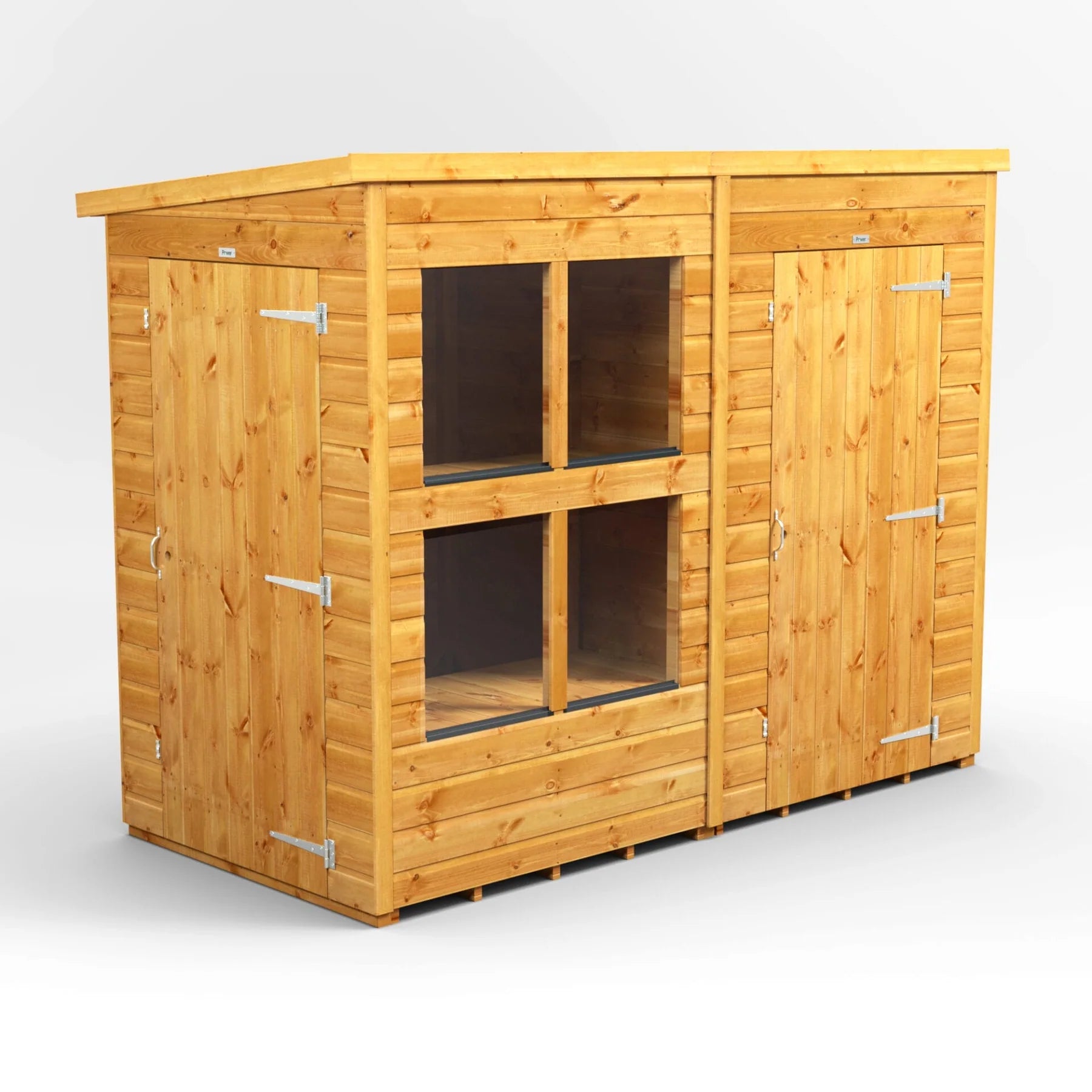 Pent Potting Shed Combi 8x4 with 4ft store