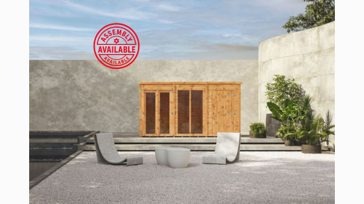 Pent Summerhouse Combi 8x4 with 4ft store