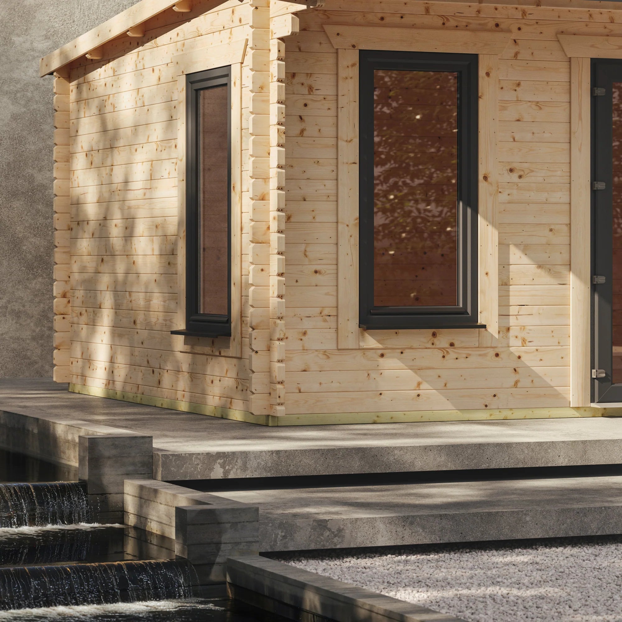 Pent Log Cabin 18x10