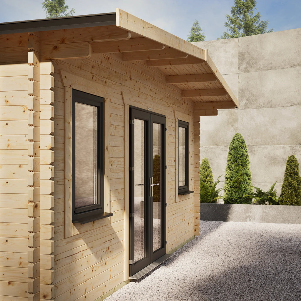 Chalet Log Cabin 14x14