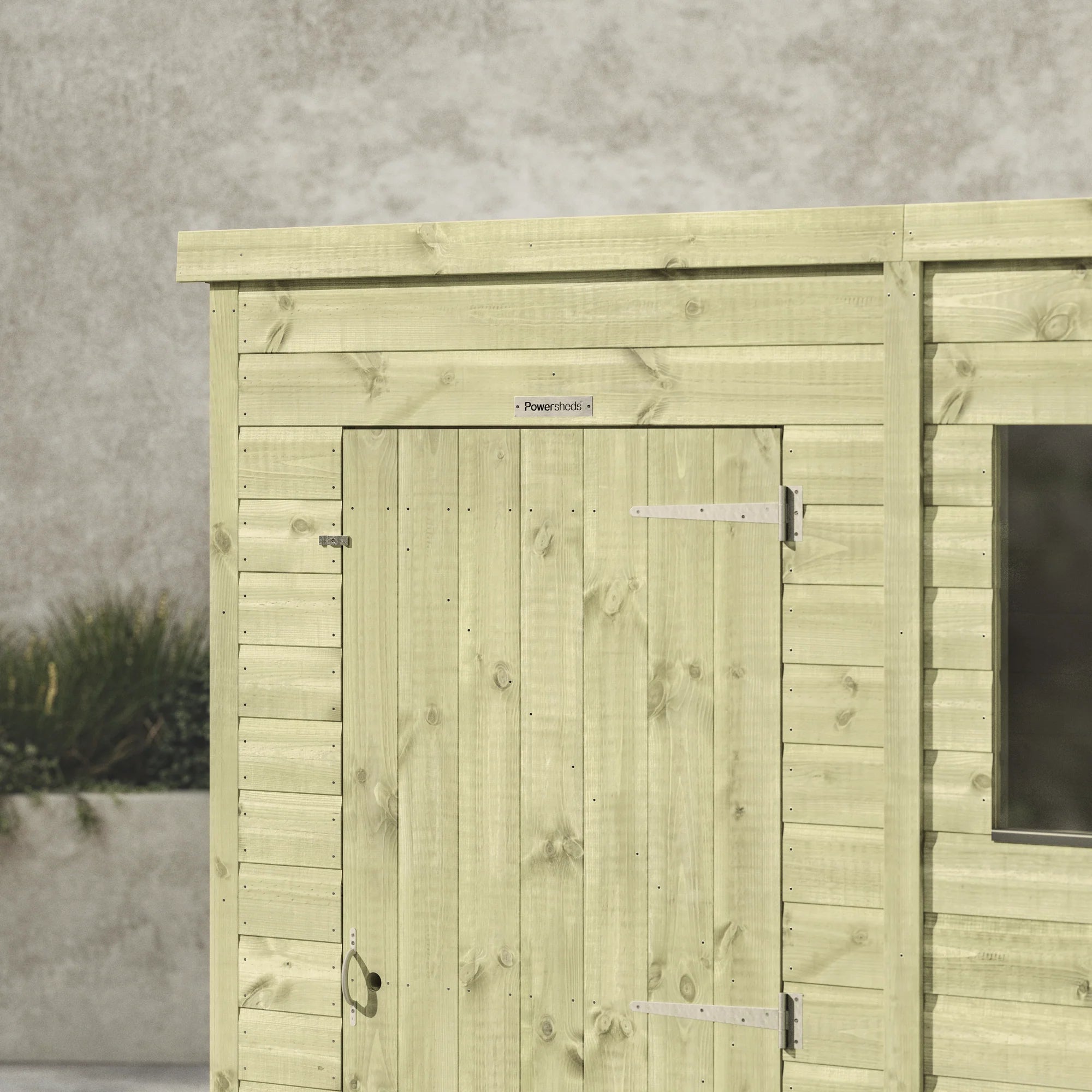 Premium Pent Potting Shed 20x8 (Double Door)