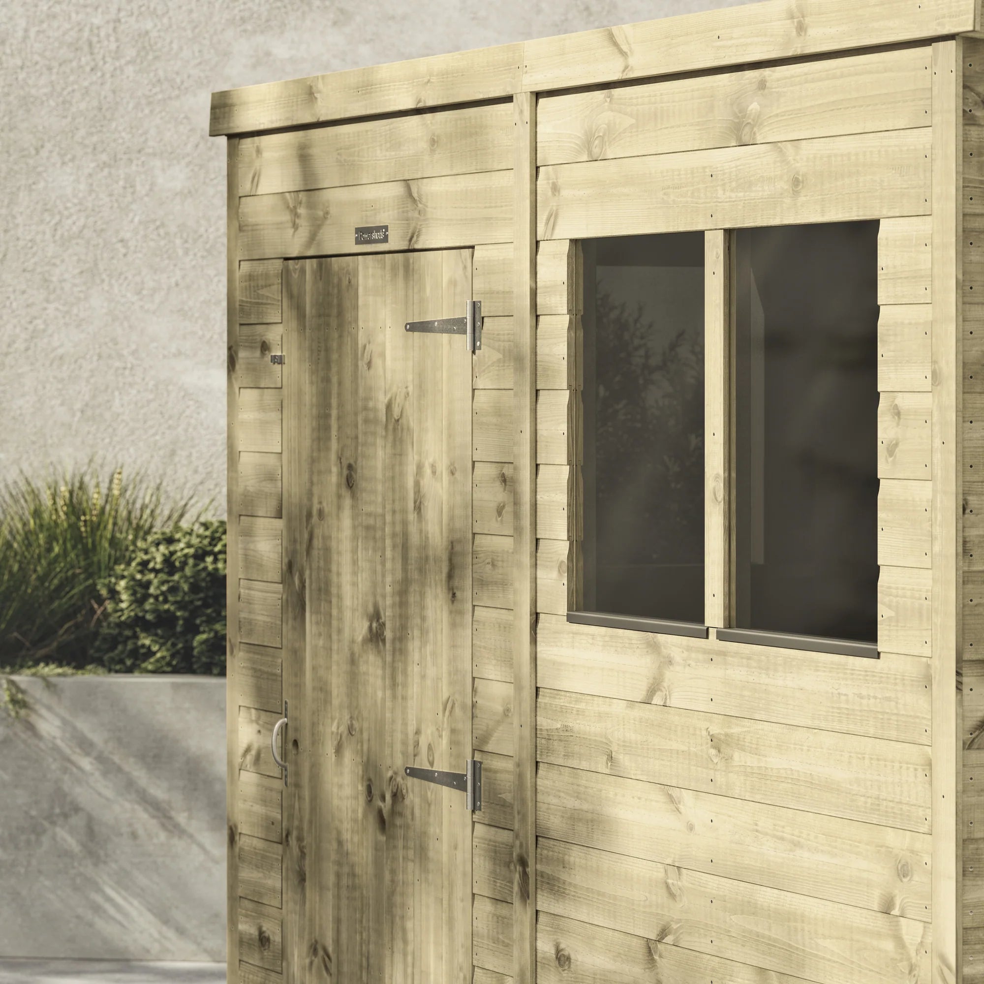 Premium Pent Potting Shed 6x8 (Single Door)